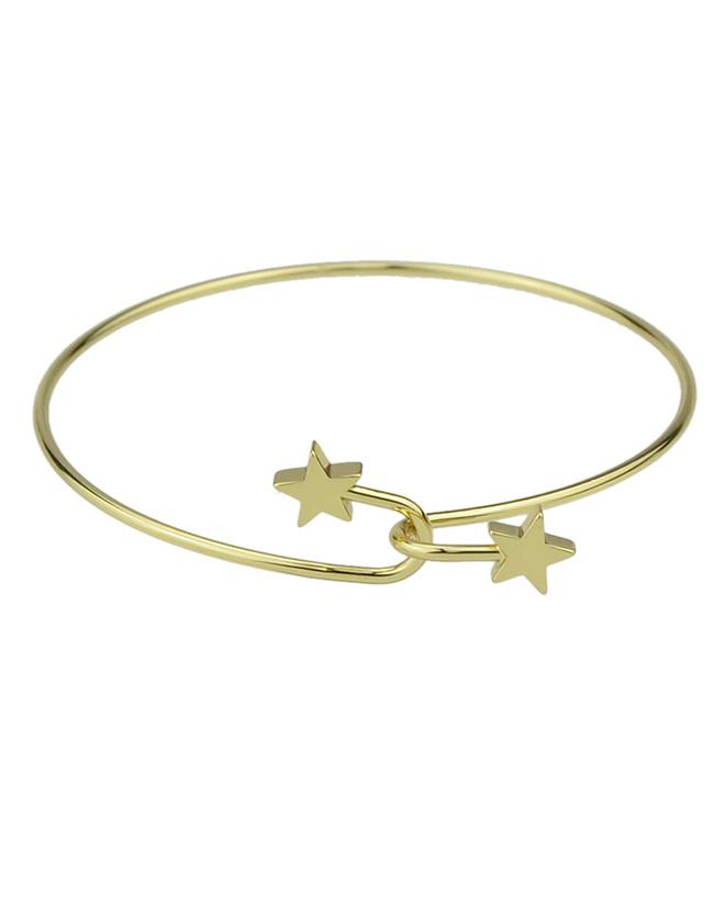Romwe Gold Plated Thin Bracelet