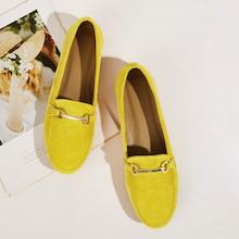 Romwe Buckle Decor Neon Loafers