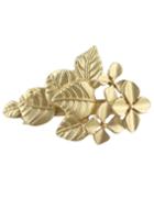 Romwe Gold Plated Leaf Shaped Hair Jewelry