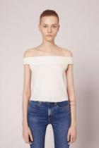 Rag & Bone - Thermal Off The Shoulder - Blanc - Xxs