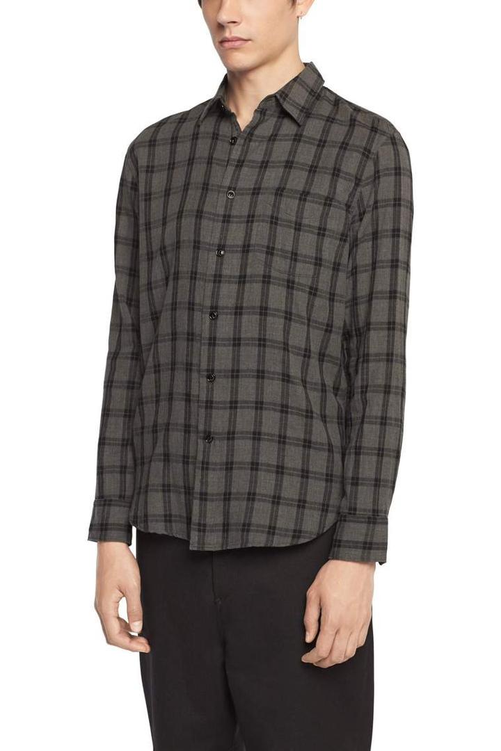 Rag & Bone - Beach Shirt - Grey Check - S