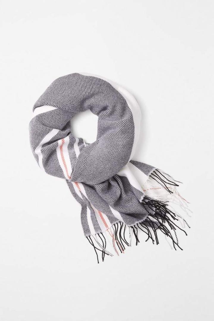 Rag & Bone - Warp Stripe Scarf - Cream - One Size