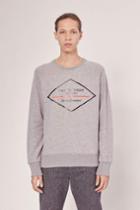 Rag & Bone - Pullover With Diamond Print - Grey Heather - Xs