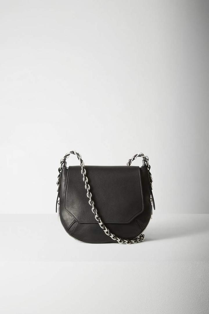 Rag & Bone - Bradbury Mini Flap Chain Hobo - Black - One Size