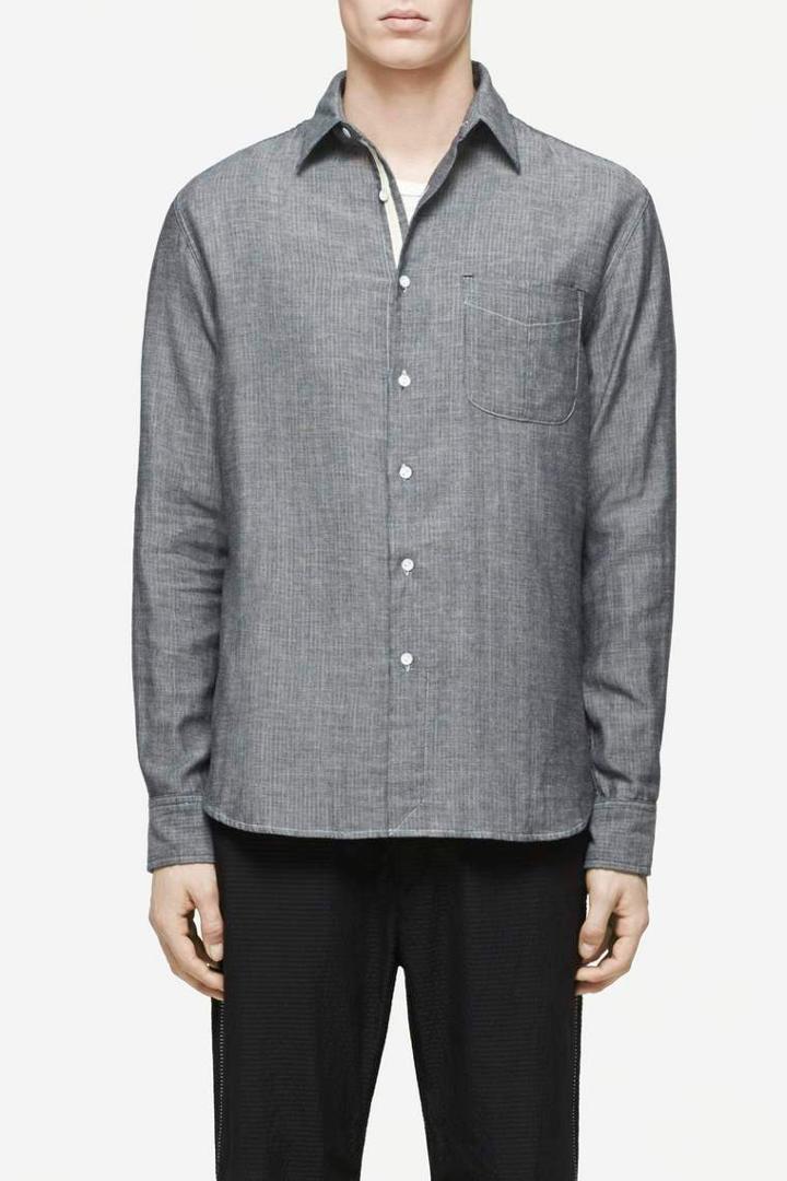 Rag & Bone - Beach Shirt - Black - Xs