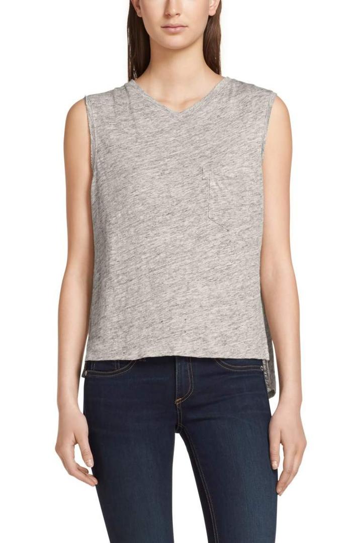 Rag & Bone - Laurel Muscle Tank - Heather Grey - Xxs