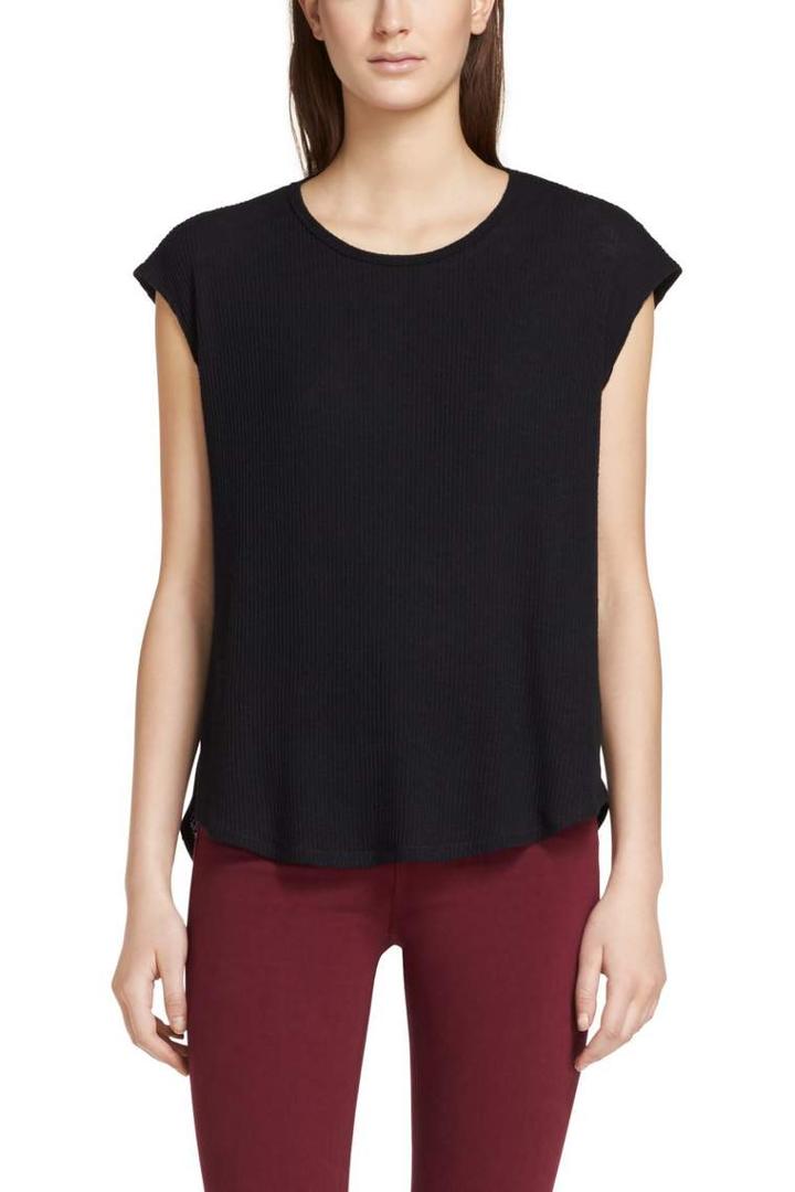 Rag & Bone - Highland Drape Tee - Black - Xxs