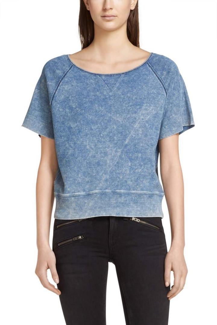 Rag & Bone - Rocky Short Sleeve Pullover - Indigo - Xxs