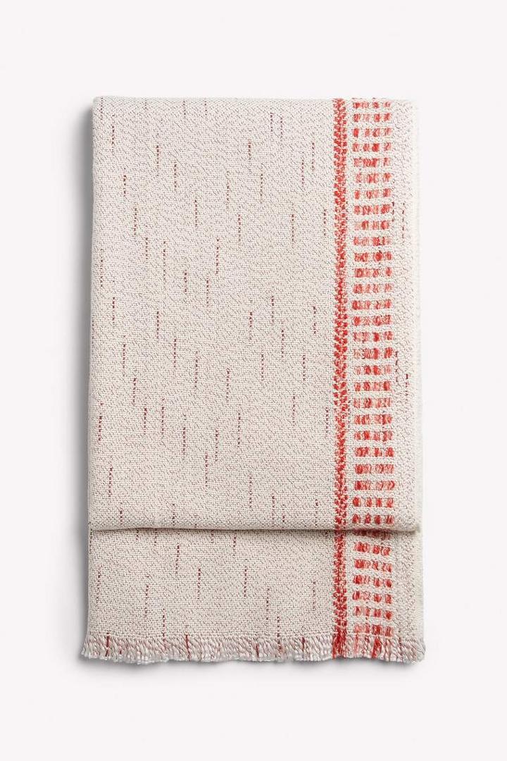 Rag & Bone - Chevron Border Scarf - Cream - One Size