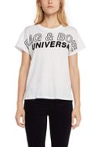 Rag & Bone - Vintage Crew - Diamond Flocked - White - Xxs