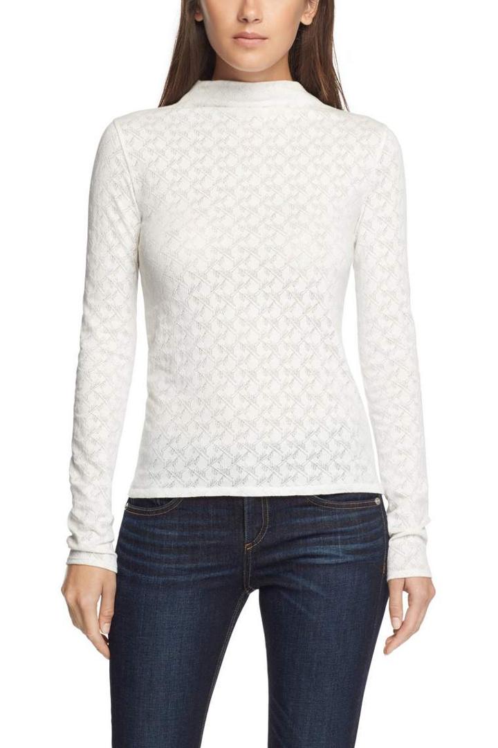 Rag & Bone - Colette Turtleneck - Jacquard - Blanc - Xxs