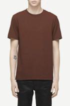 Rag & Bone - Micro Stripe Tee - Russet - Xs