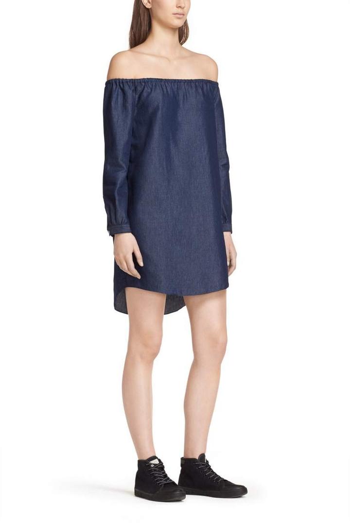 Rag & Bone - Off The Shoulder Dress - Indigo - Xxs