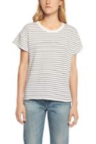 Rag & Bone - Vintage Stripe Crew - White/ Black - Xxs