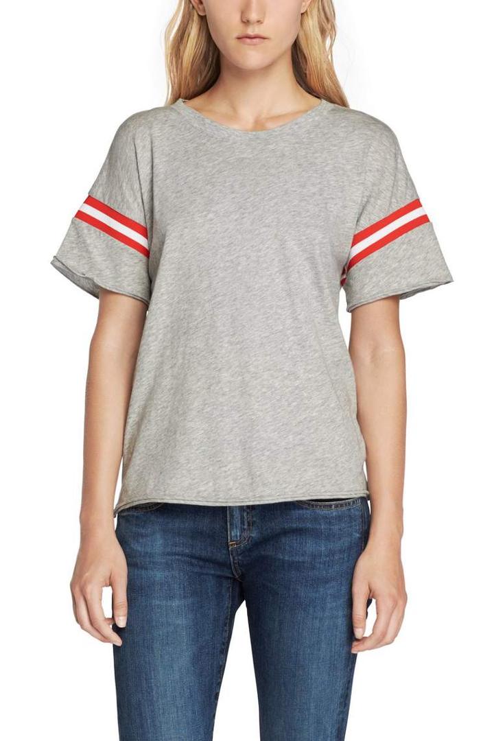 Rag & Bone - Vintage Crew With Varsity Rib - Heather Grey - Xxs