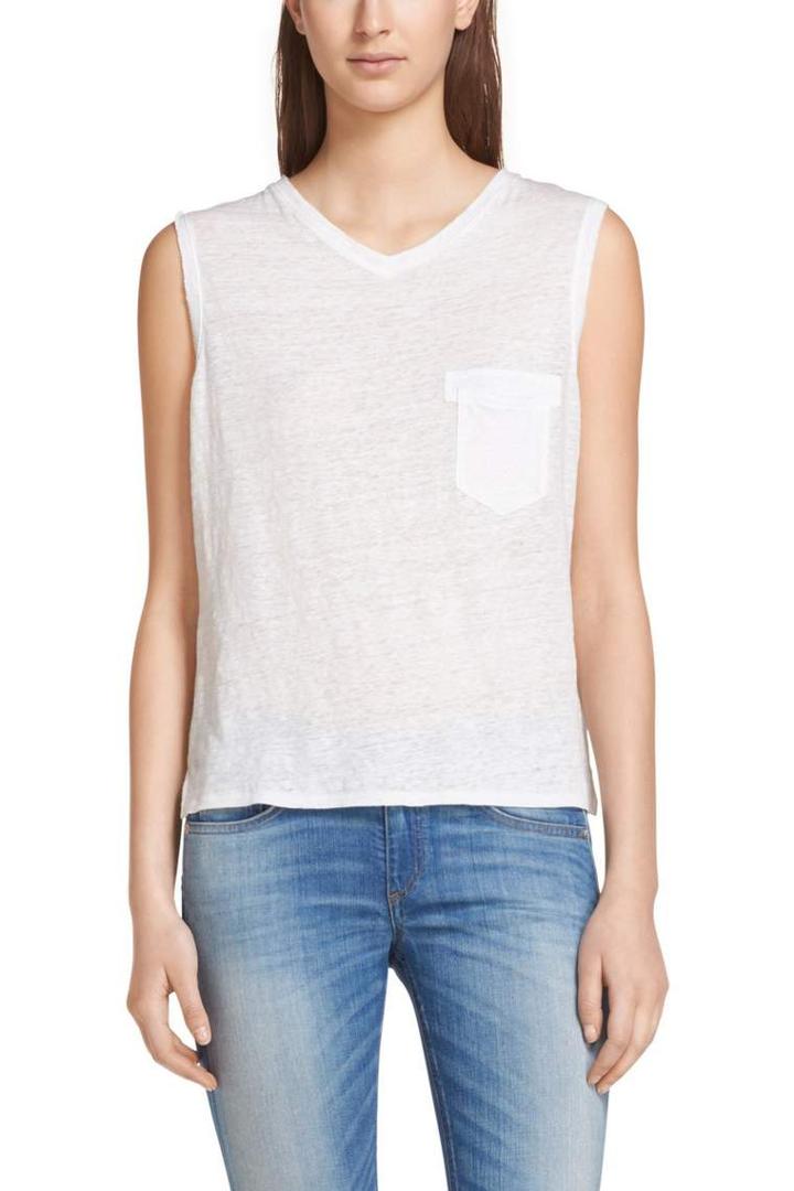Rag & Bone - Laurel Muscle Tank - Bright White - Xxs