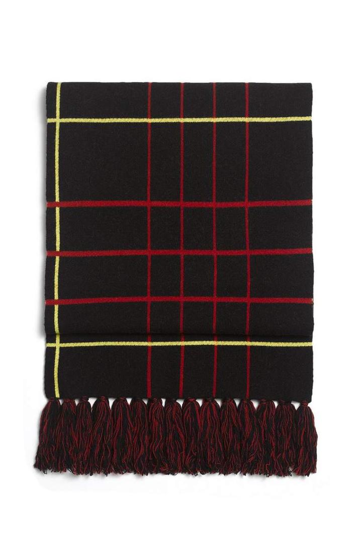 Rag & Bone - Mallori Scarf - Black/ Red - One Size