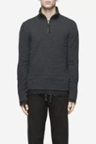 Rag & Bone - Nathan Zip Neck - Charcoal - Xs