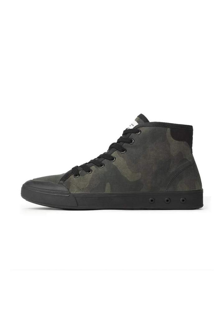 Rag & Bone - Mens Standard Issue High Top - Green Camo - 41 / 8