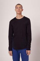 Rag & Bone - Combat Ls T-shirt - Black/ultramarine - Xs