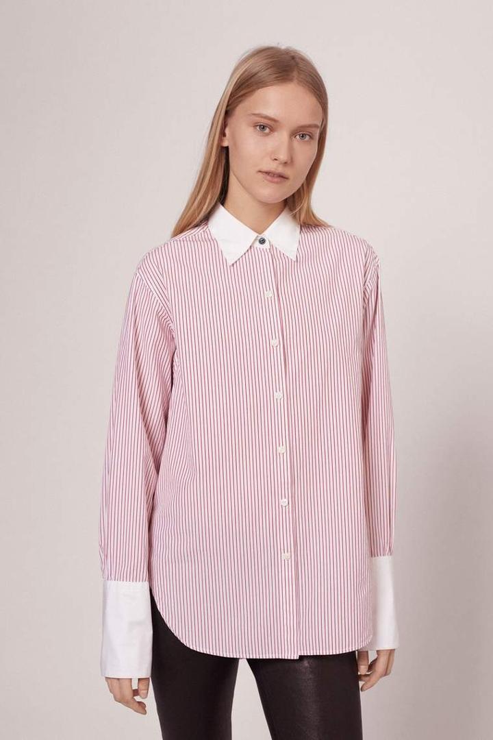 Rag & Bone - Essex Y/d Shirt - Red Stripe - Xxs