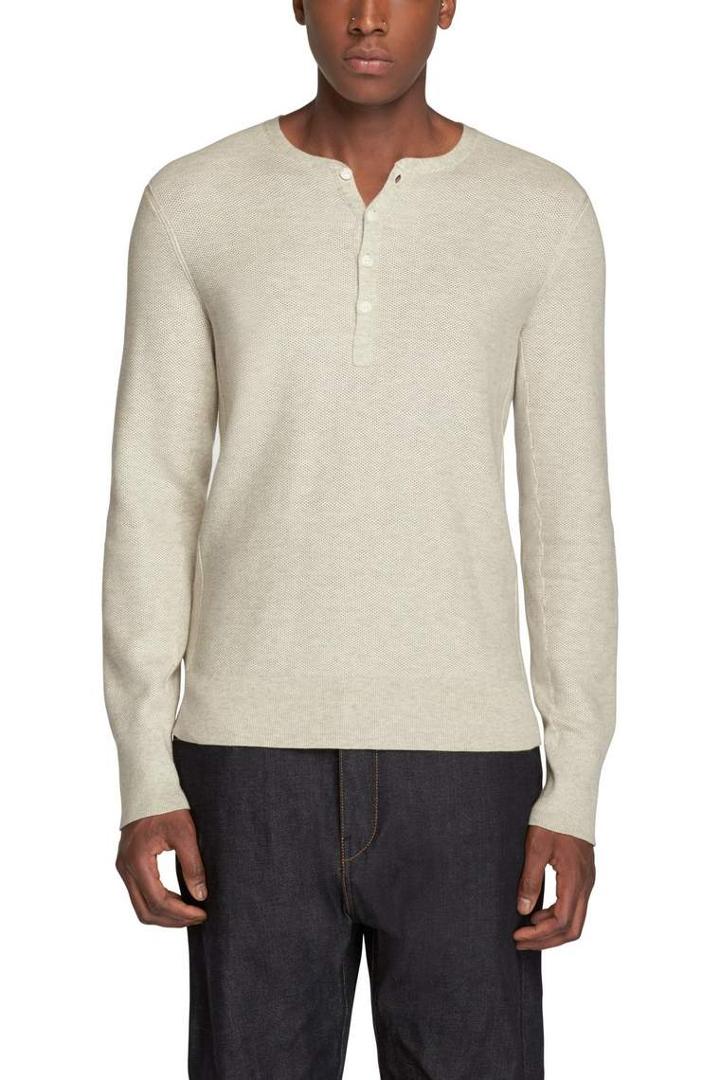 Rag & Bone - Jenson Henley - Light Grey Melange - Xs