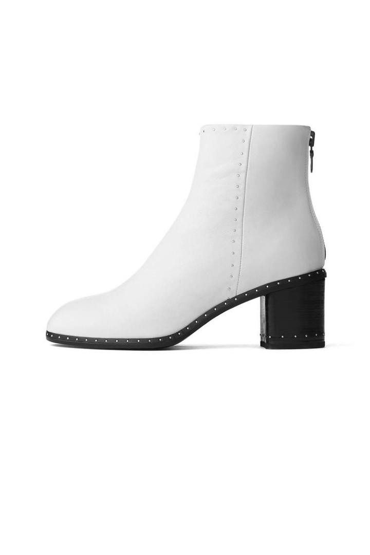 Rag & Bone - Willow Stud Boot - Antique White - 35 / 5