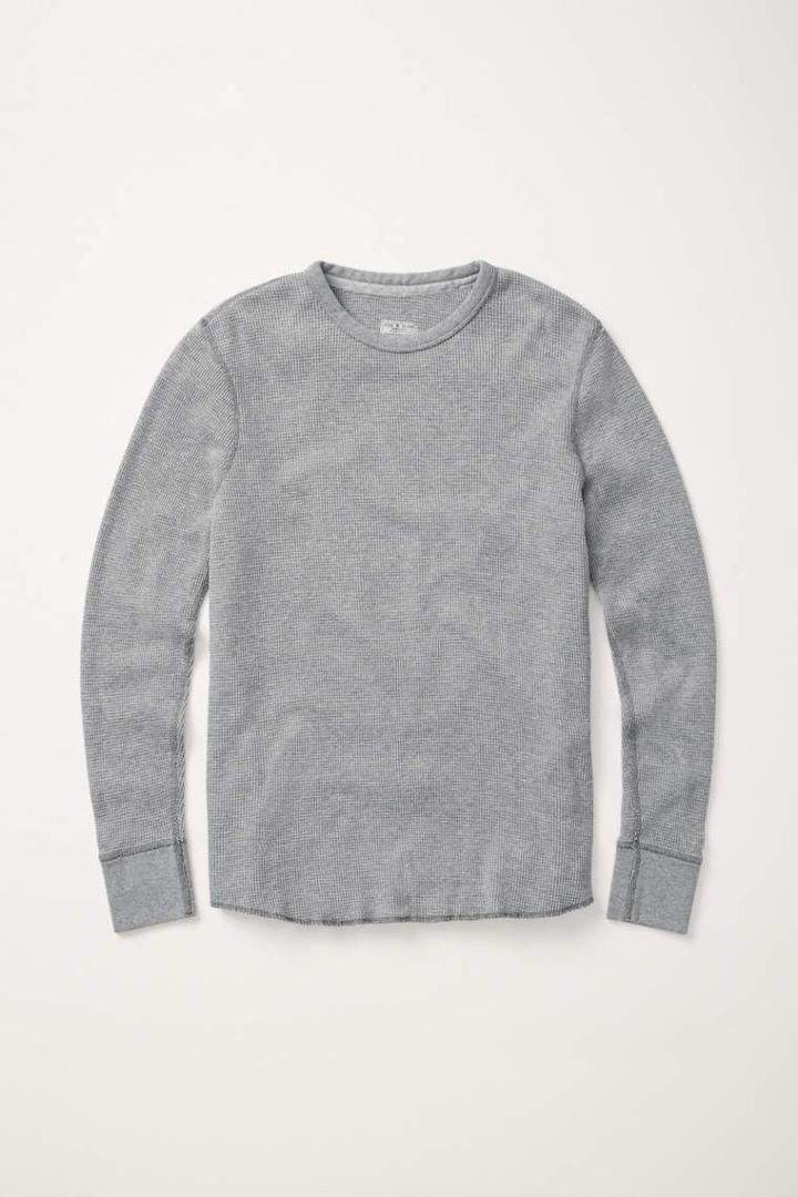 Rag & Bone - Standard Issue Waffle Crew - Pale Grey - Xs
