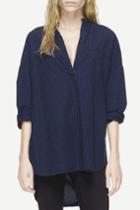 Rag & Bone - Barcelona Tunic - Indigo Check - Xxs