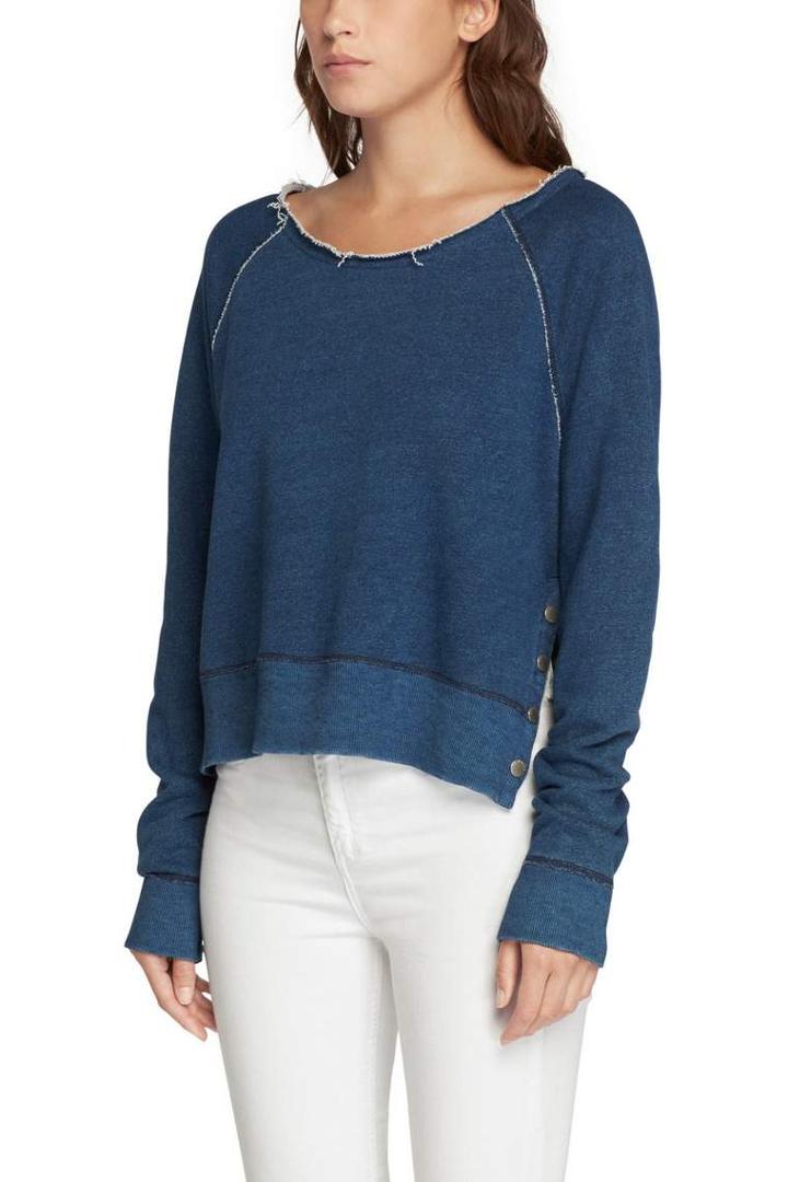 Rag & Bone - Raw Neck Pullover - Indigo - Xxs