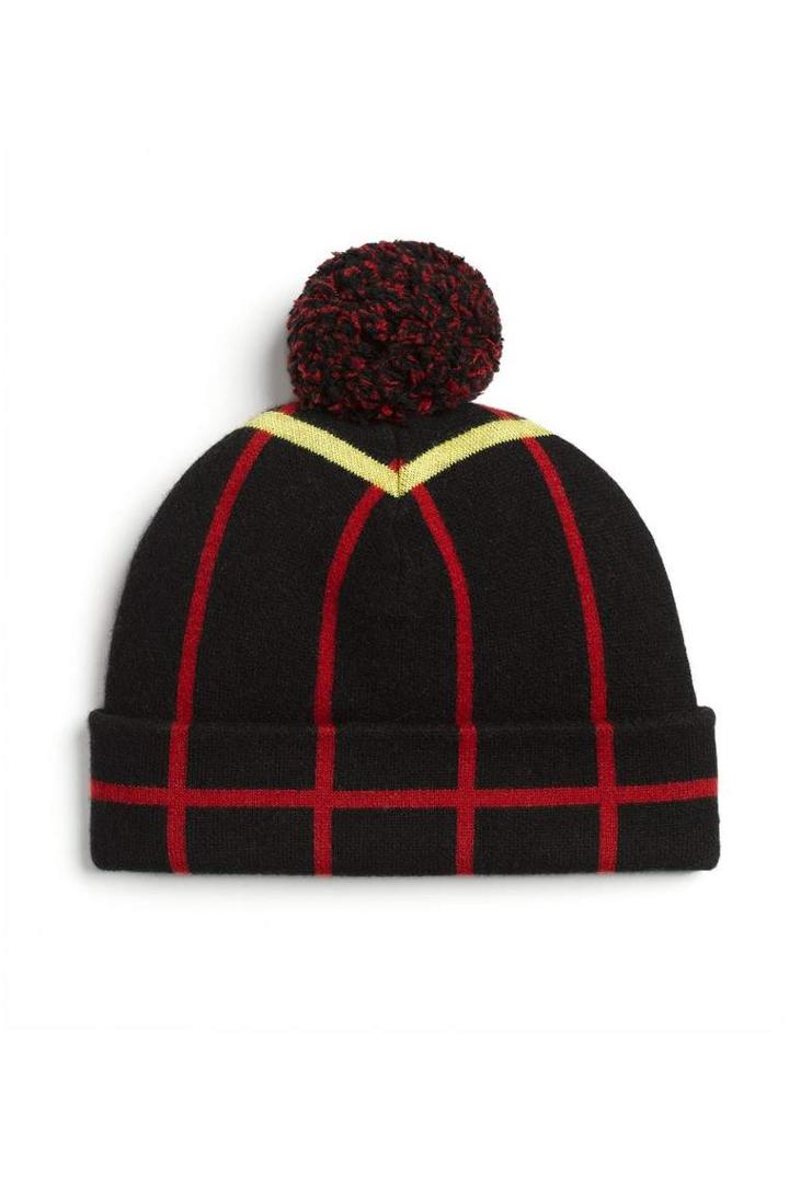 Rag & Bone - Mallori Beanie - Black/ Red - One Size