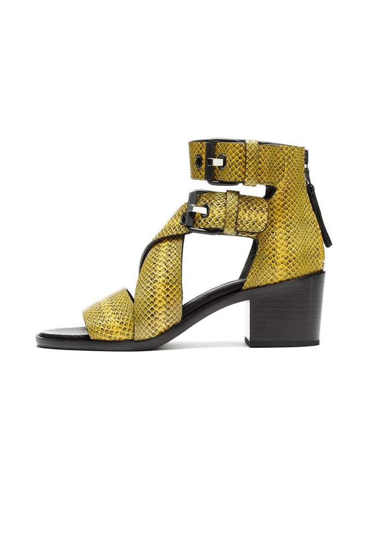 Rag & Bone - Madrid Sandal - Yellow Python - 35 / 5