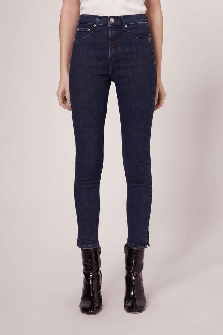 Rag & Bone - 10 Inch Capri With Slit - Clean Dark Paz - 23