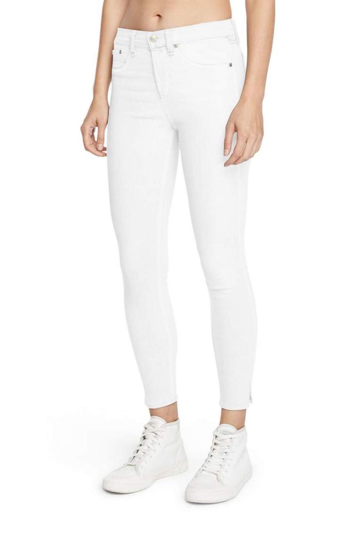 Rag & Bone - 10 Inch Capri With Slit - White - 23