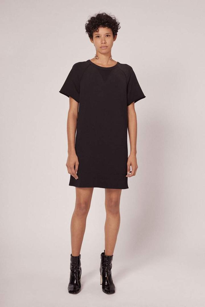 Rag & Bone - Washed Terry Dress - Black - Xxs