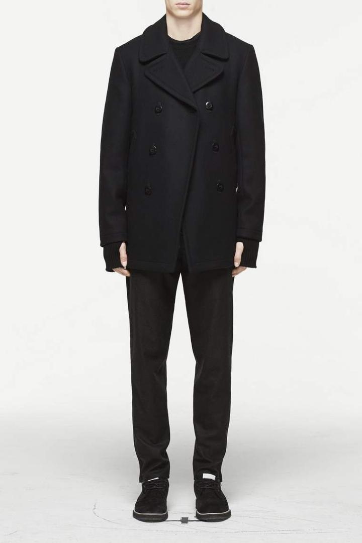 Rag & Bone - Reefing Peacoat - Black - 36