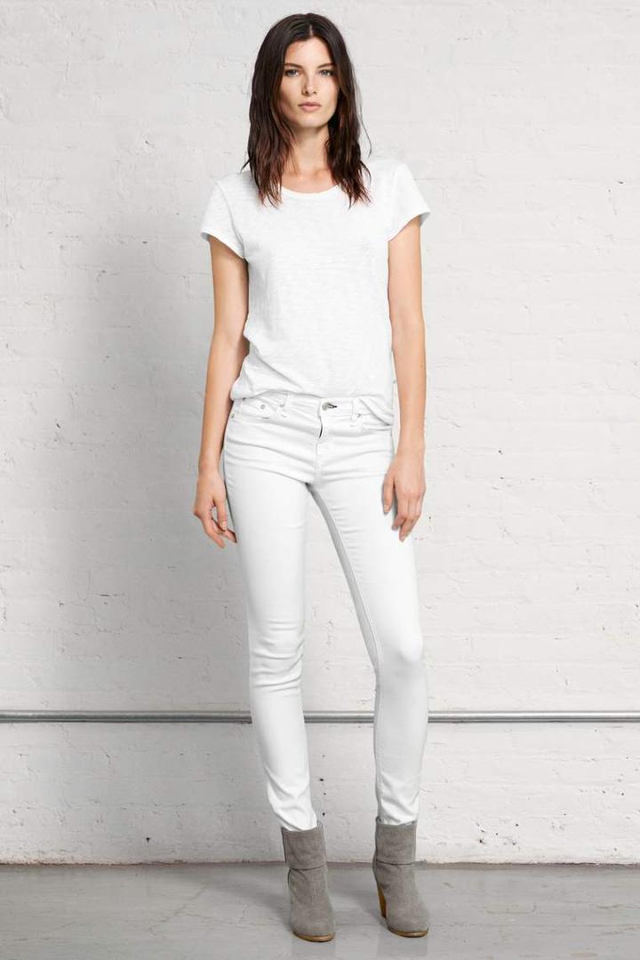 Rag & Bone - Skinny Ovd - Bright White - 24