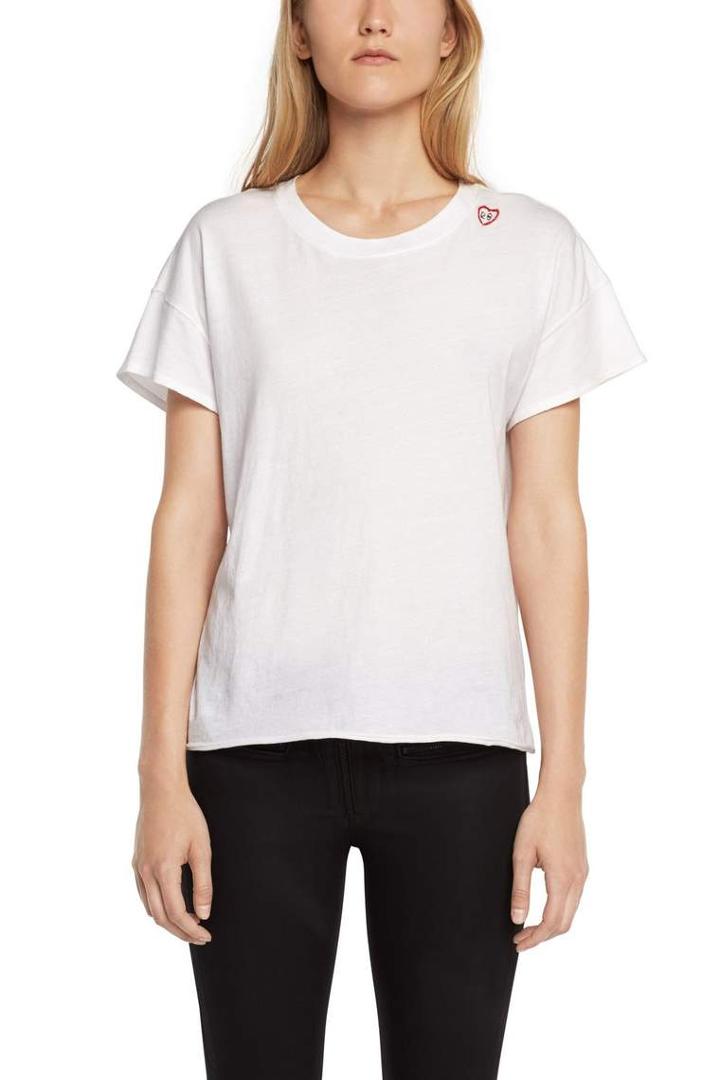 Rag & Bone - Vintage Crew - Embroidered - Ivory - Xxs