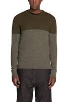 Rag & Bone - Camden Cashmere Crew - Army Green - Xs