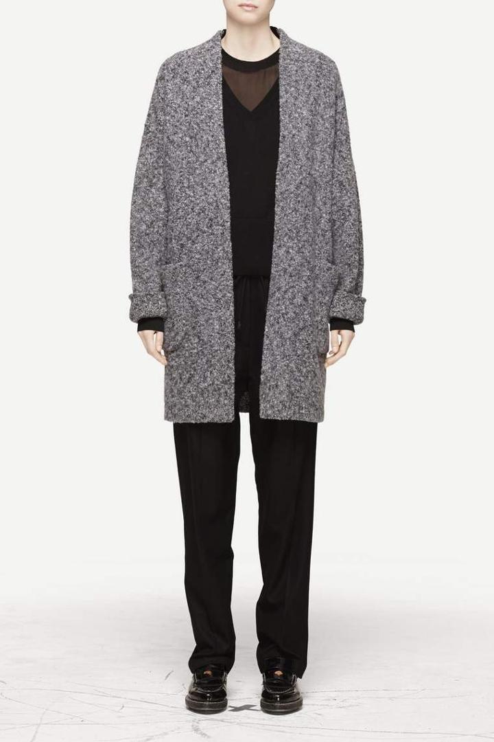Rag & Bone - Diana Sweater Coat - Charcoal - Xxs