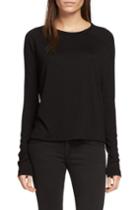 Rag & Bone - Camden Long Sleeve Tee - Black - Xxs