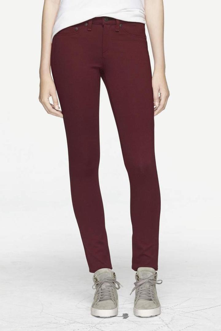 Rag & Bone - Legging - Burgundy Ponte - 23