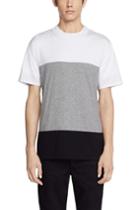 Rag & Bone - Colorblock Precision T-shirt - White/ Grey - Xs