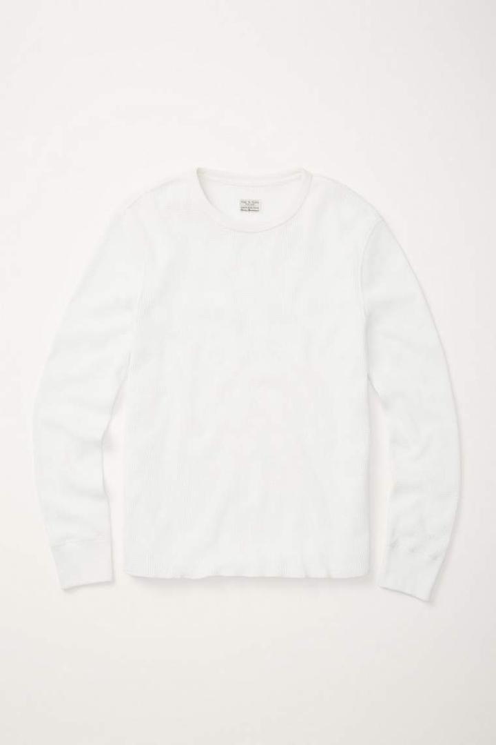 Rag & Bone - Standard Issue Waffle Crew - Bright White - Xs