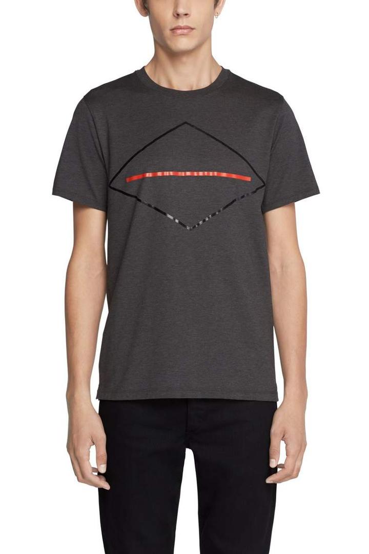Rag & Bone - Crewneck With Diamond Print - Charcoal - Xs