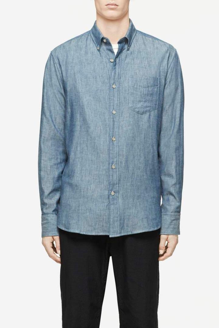 Rag & Bone - Pocket Button Down Oxford - Blue - Xs