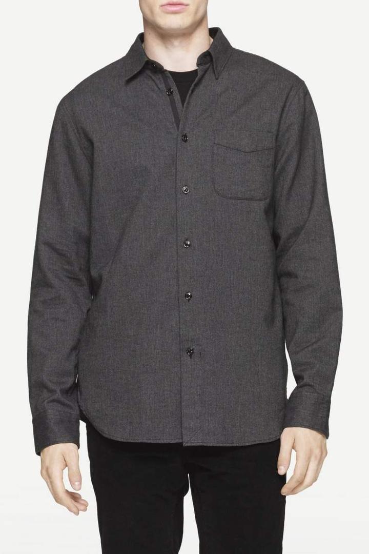 Rag & Bone - Beach Shirt - Dark Grey - Xs