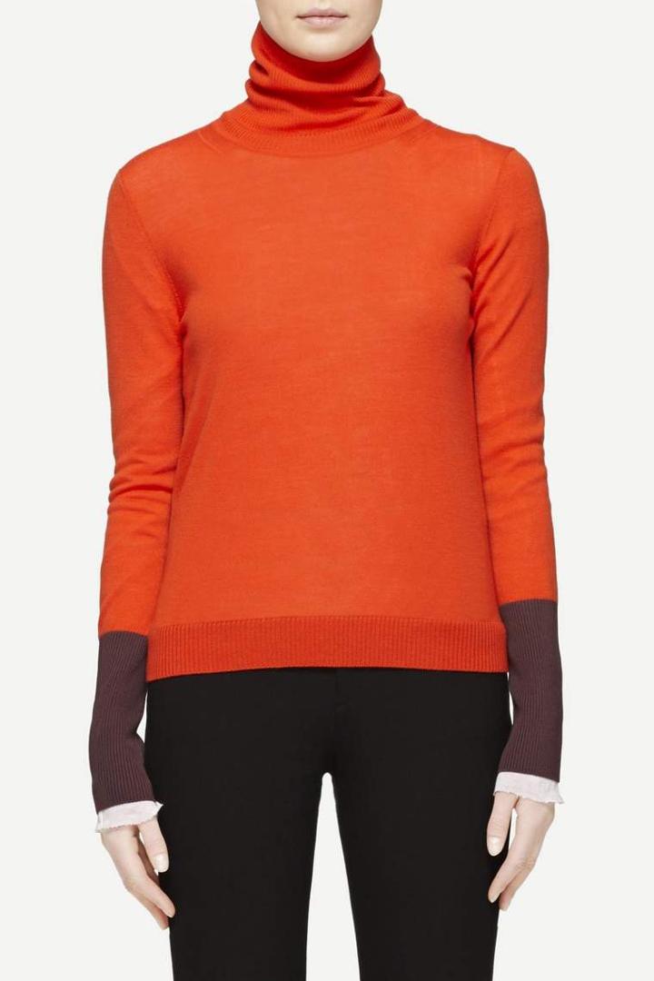 Rag & Bone - Jessica Turtleneck - Spicy Orange - Xxs