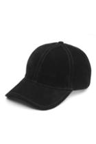 Rag & Bone - Marilyn Baseball Cap - Black Suede - One Size