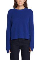 Rag & Bone - Valentina Cashmere Crop Sweater - Bright Blue - Xxs